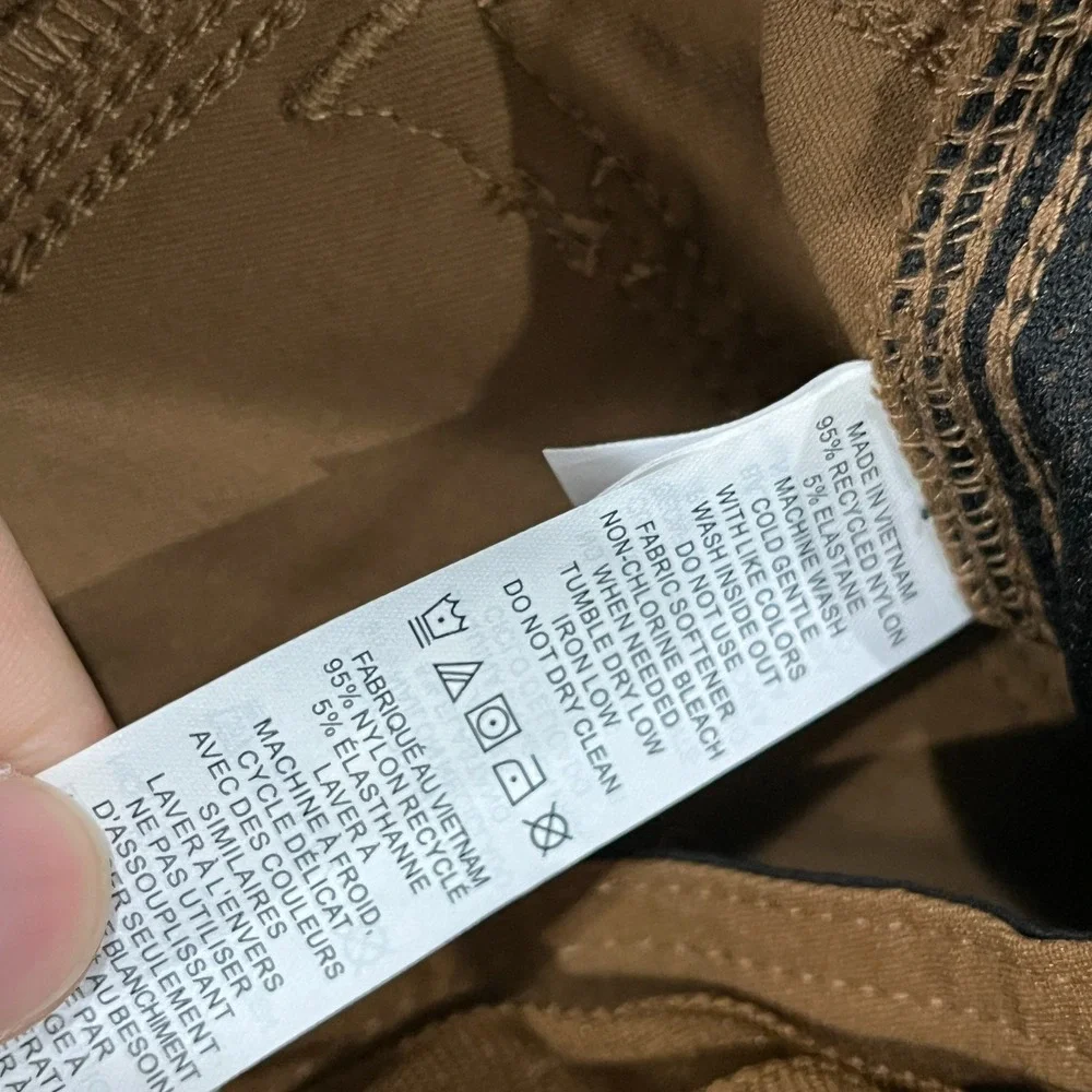 PrAna Stretch Zion Slim Pant II Pants Men 42x30 Sepia Hiking Outdoor Roll Up